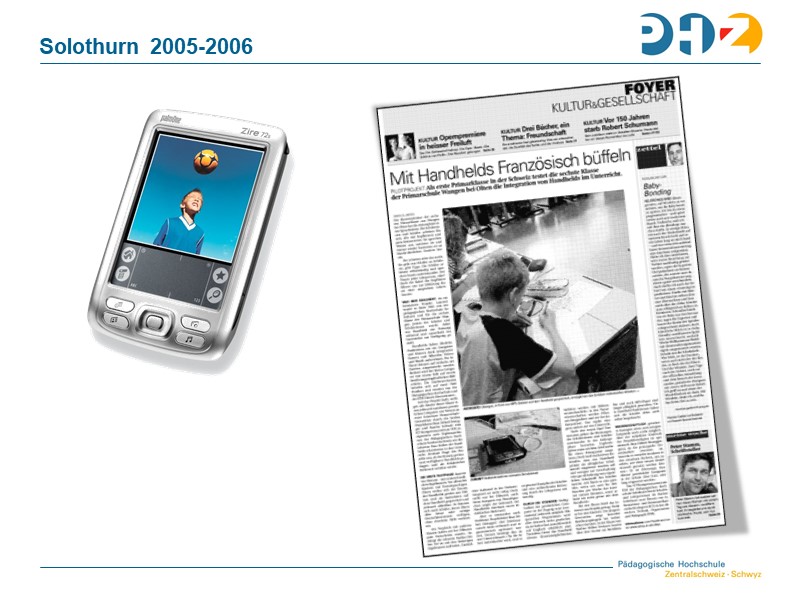 Handheld-Projekt Solothurn 2005-2006