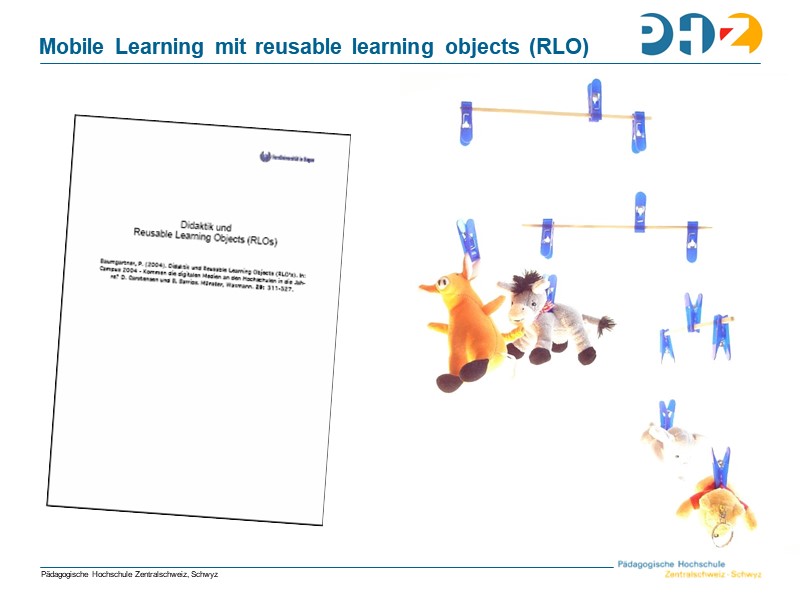Mobile Learning mit reusable learning objects (RLO)