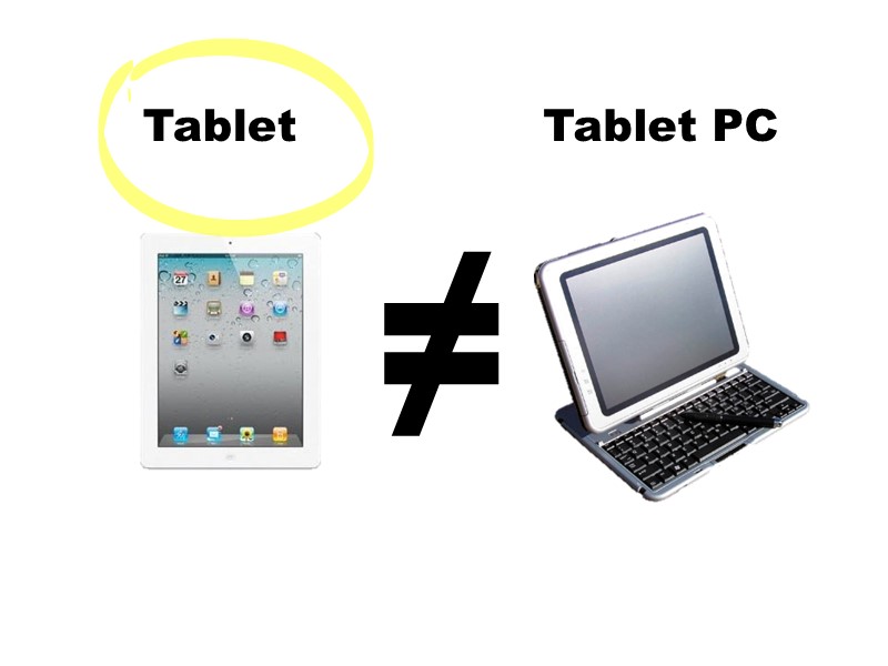 Tablets sind keine Tablet-PCs