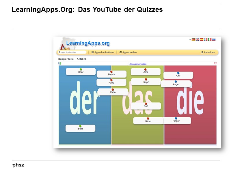 LearningApps.org: Das YouTube der Quizzes