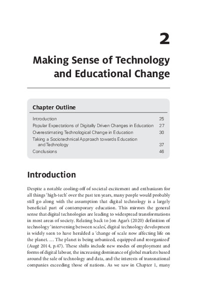 Making Sense of Technology and Educational Change