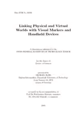 Linking Physical and Virtual Worlds with Visual Markers and Handheld Devices