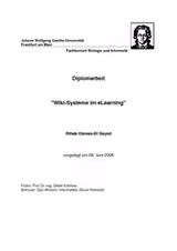 Wiki-Systeme im eLearning