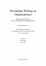 Persönliche Weblogs in Organisationen