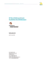 ICT-Berufsbildung Schweiz - Qualitative Berufsfeldanalyse