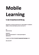 Mobile Learning in der Erwachsenenbildung