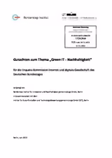 Gutachten zum Thema 'Green IT‐Nachhaltigkeit'