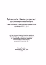 Epistemische Überzeugungen von Schülerinnen und Schülern
