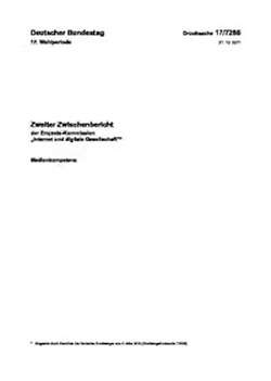 Zweiter Zwischenbericht der Enquete-Kommission 'Internet und digitale Gesellschaft'