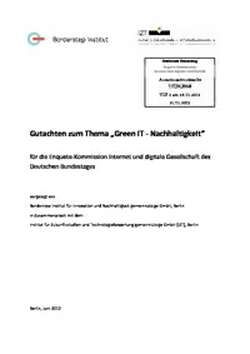 Gutachten zum Thema 'Green IT‐Nachhaltigkeit'