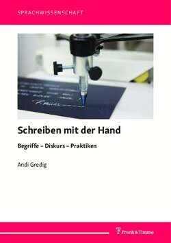Schreiben mit der Hand