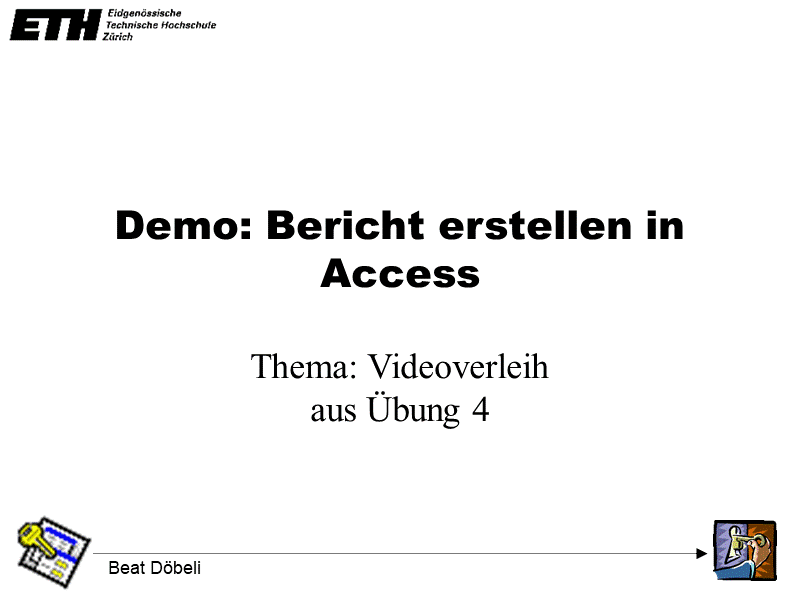 Demo: Bericht erstellen in Access