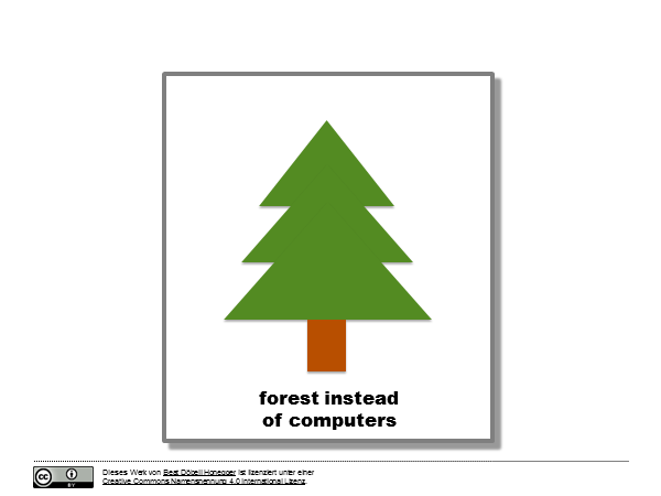 Medien - Informatik - Anwendung: forest instead of computers