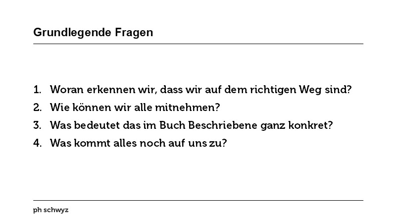 Grundlegende Fragen