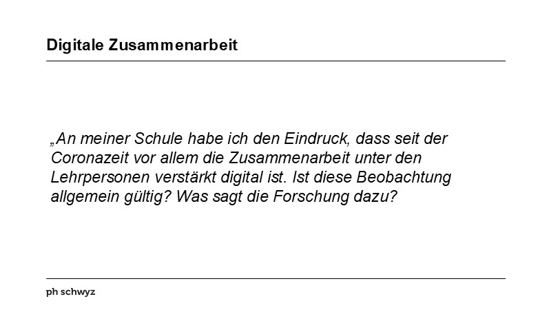 Digitale Zusammenarbeit