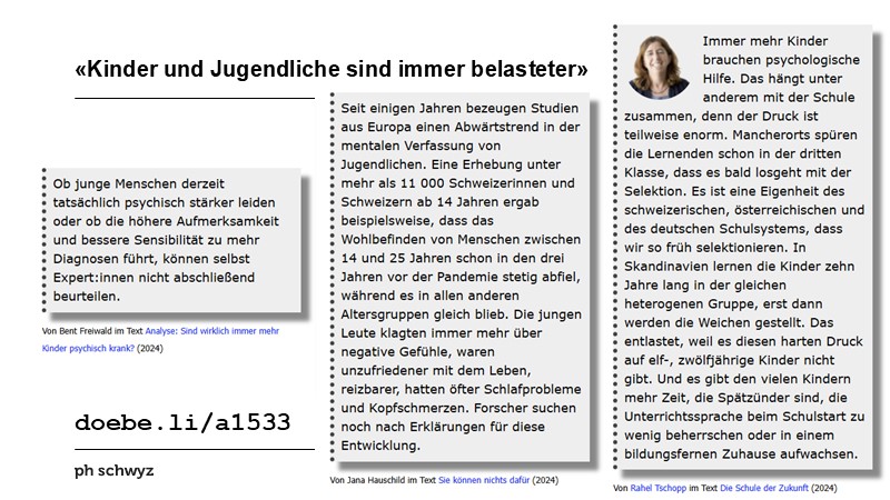 «Kinder und Jugendliche sind immer belasteter»