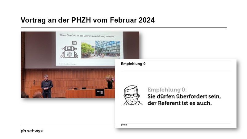 Vortrag an der PHZH vom Februar 2024