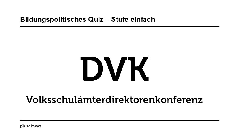Bildungspolitisches Quiz – Stufe einfach