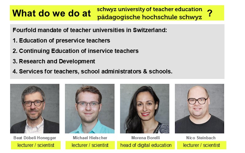 Fourfold mandate of teacher universities in Switzerland