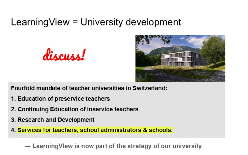 LearningView = University development