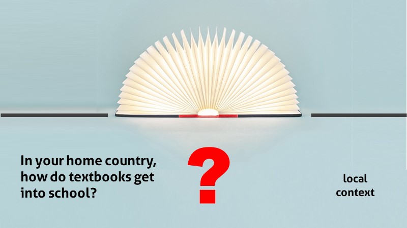 Please discuss: Ho do textbooks get into school in your country?