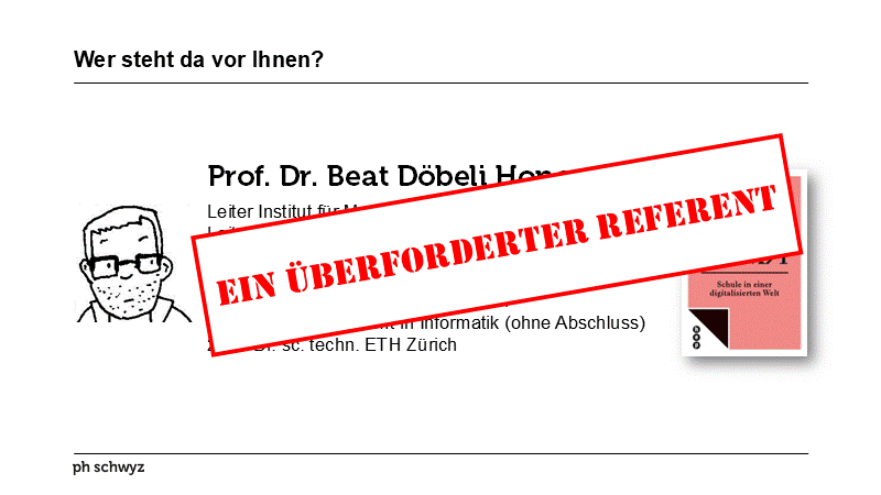 Wer steht da vor Ihnen?