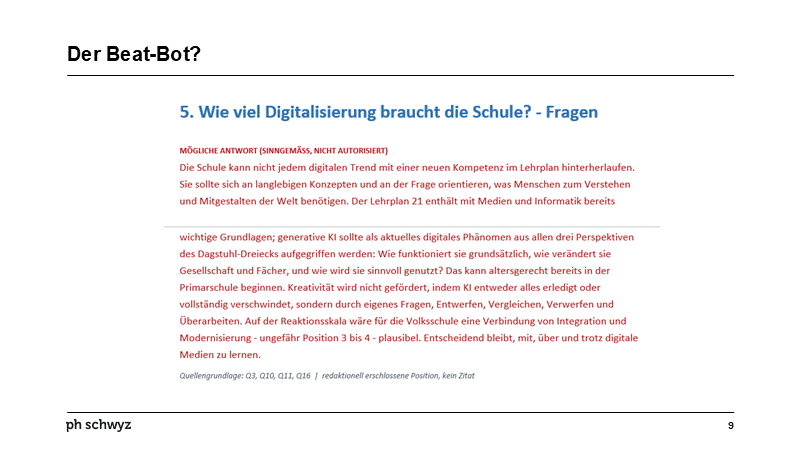 Der Beat-Bot?