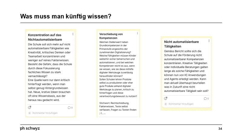 Was muss man künftig wissen?