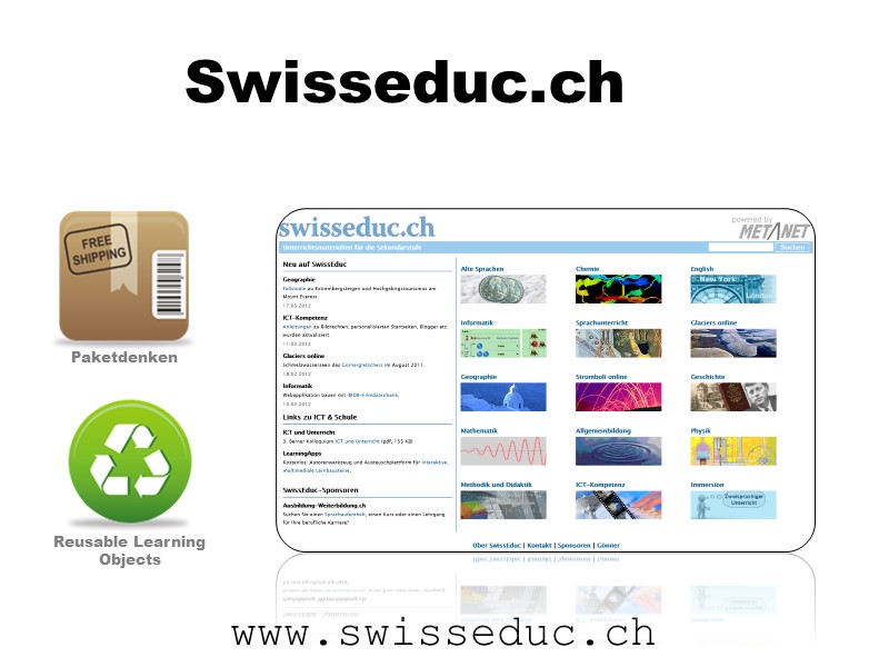 Aktuelle Beispiele: Swisseduc.ch