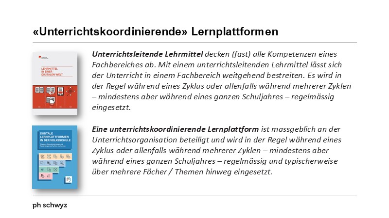 «Unterrichtskoordinierende» Lernplattformen