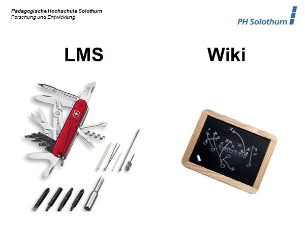 Unterschiede zwischen LMS und Wiki
