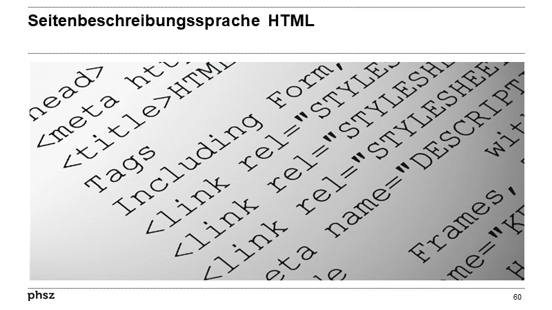 Seitenbeschreibungssprache HTML