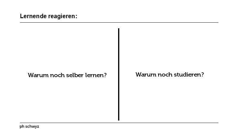 Lernende reagieren: