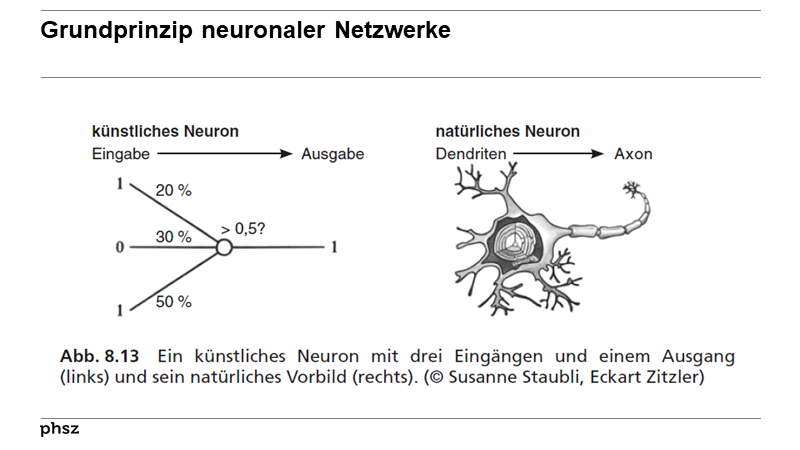 Grundprinzip neuronaler Netzwerke