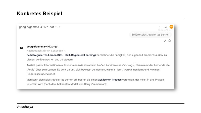 Konkretes Beispiel