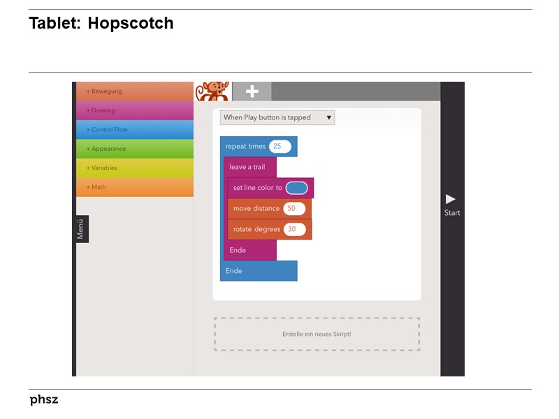 Tablet: Hopscotch