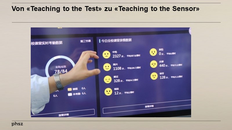 Von «Teaching to the Test» zu «Teaching to the Sensor»