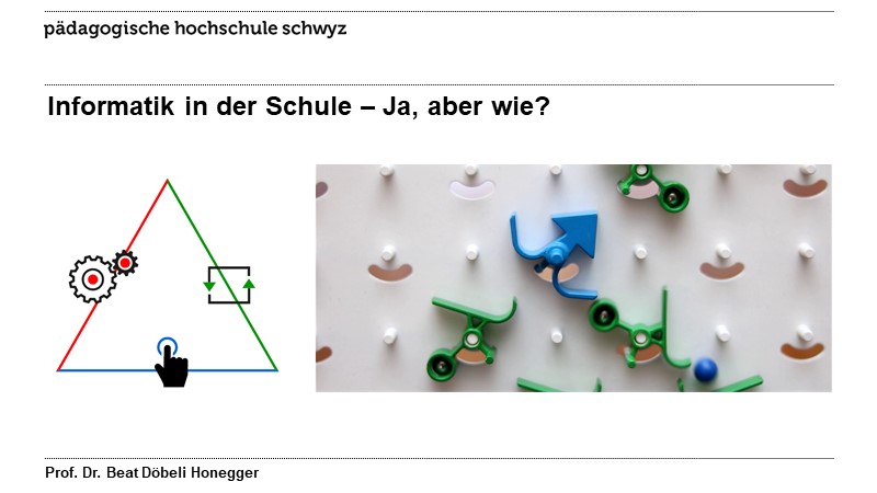 Informatik in der Schule – Ja, aber wie?