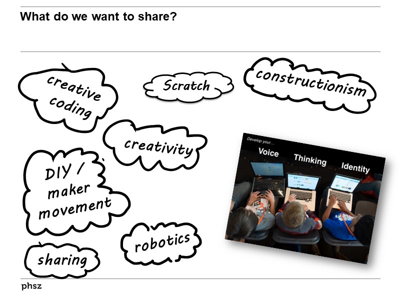 What do we want to share? II