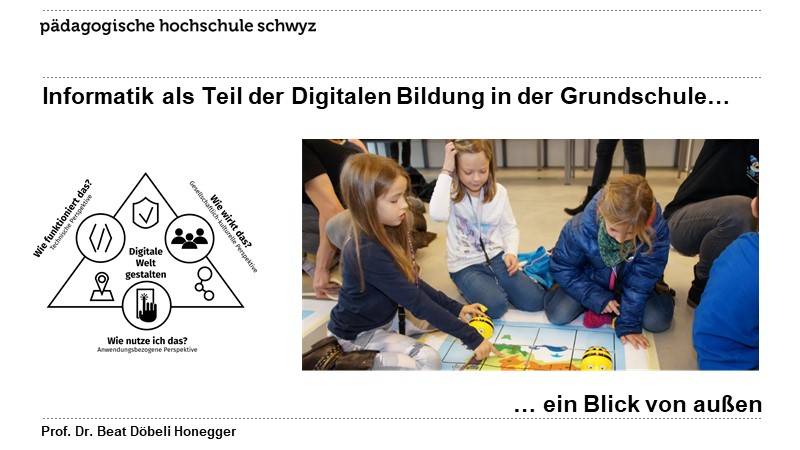 Informatik als Teil der Digitalen Bildung in der Grundschule…