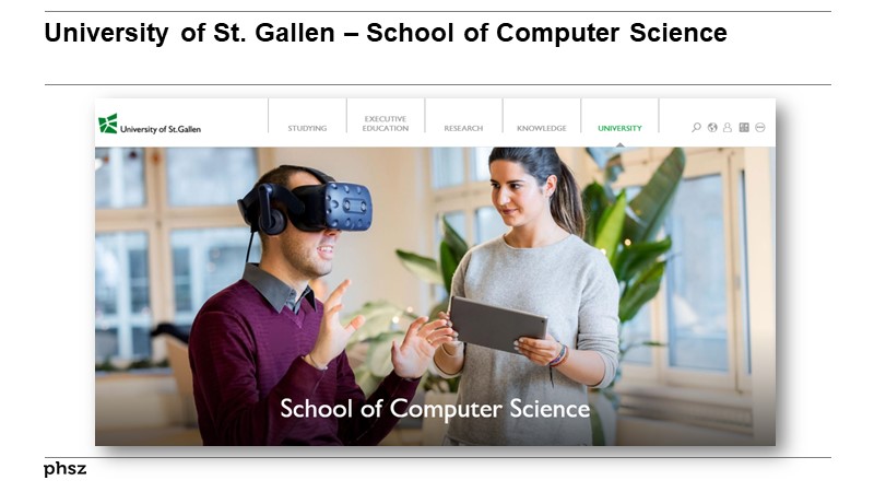 University of St. Gallen – School of Computer Science