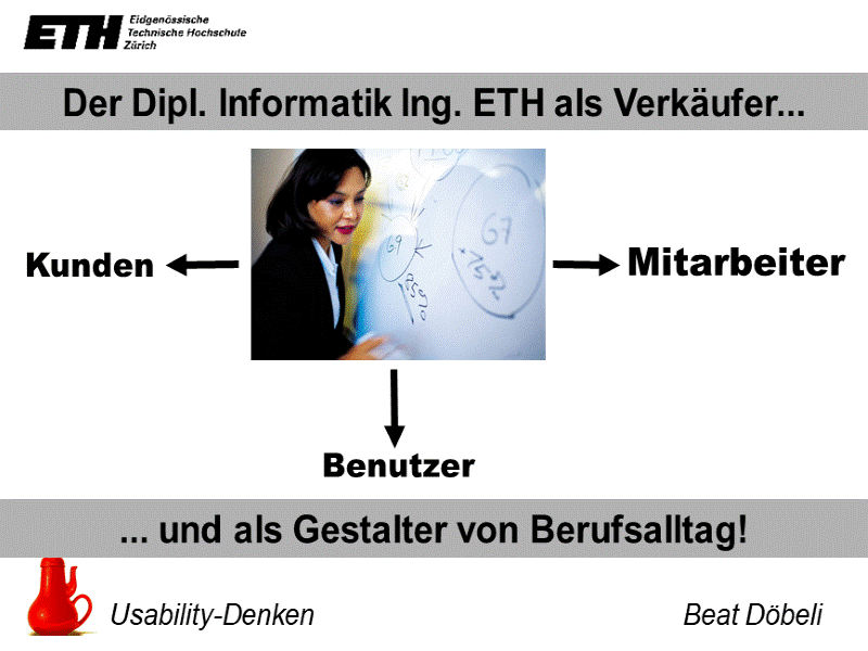 Der Dipl. Informatik Ing. ETH als Verkäufer...
