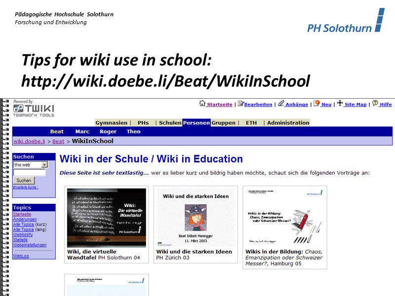 Tips for wiki use in school